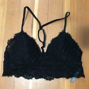 Aerie black lace bralette, size S, good condition